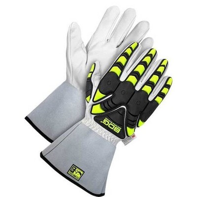 Bdg 20-9-1875-L Goatskin Winter Lined 5'' Gauntlet W/ Backhand Protection, Size L