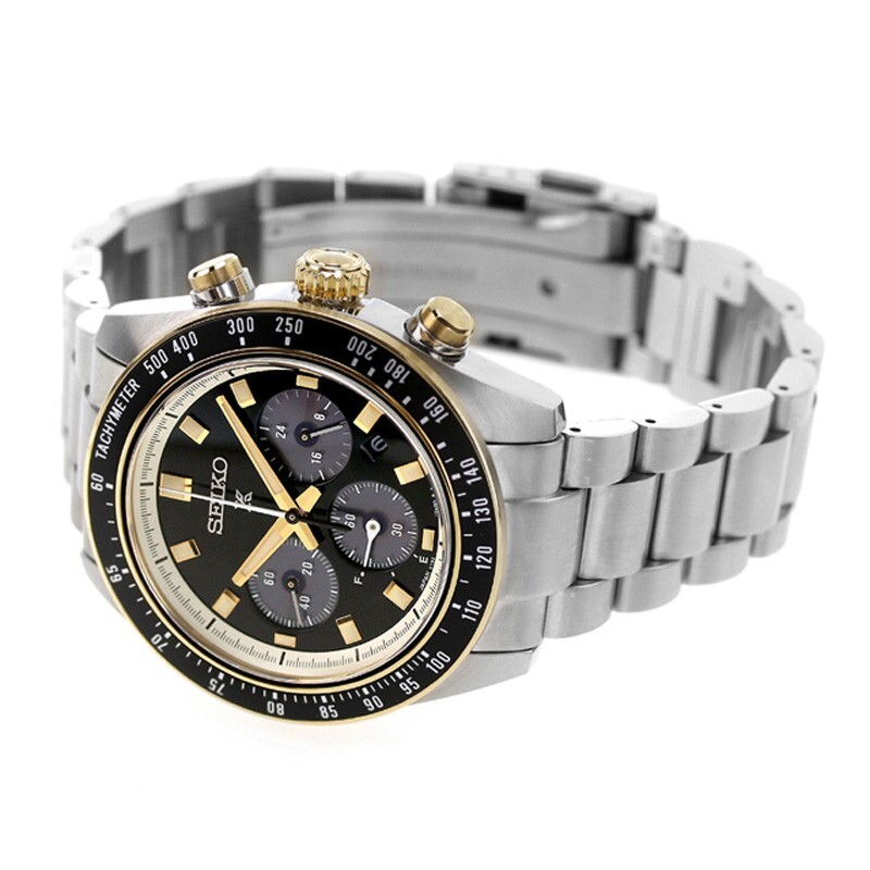 Seiko Prospex SBDL113 SPEEDTIMER Black x Gold Solar Seiko Prospex SBDL113 SPEEDTIMER Black x Gold Solar