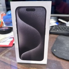 Apple iPhone 15 Pro Black Titanium 128GB - Empty Box ONLY