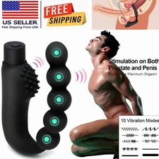 Prostate Vibrator Massager Dildo Anal Butt Plug G-spot Vibrating Sex Toys Adult