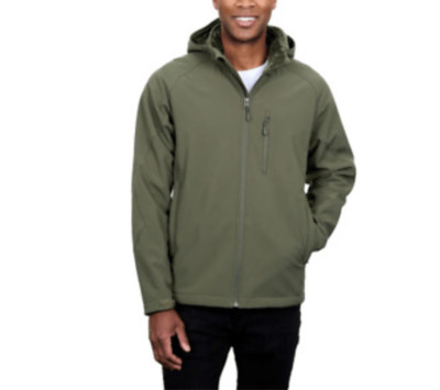 Kirkland Men s Fleece Lined Jacket Coat sz L Heat Sealed Hooded NEW