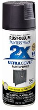 Rust-Oleum 249127 Painter's Touch 2X Ultra Cover Spray Paint, 12 oz, Flat Black