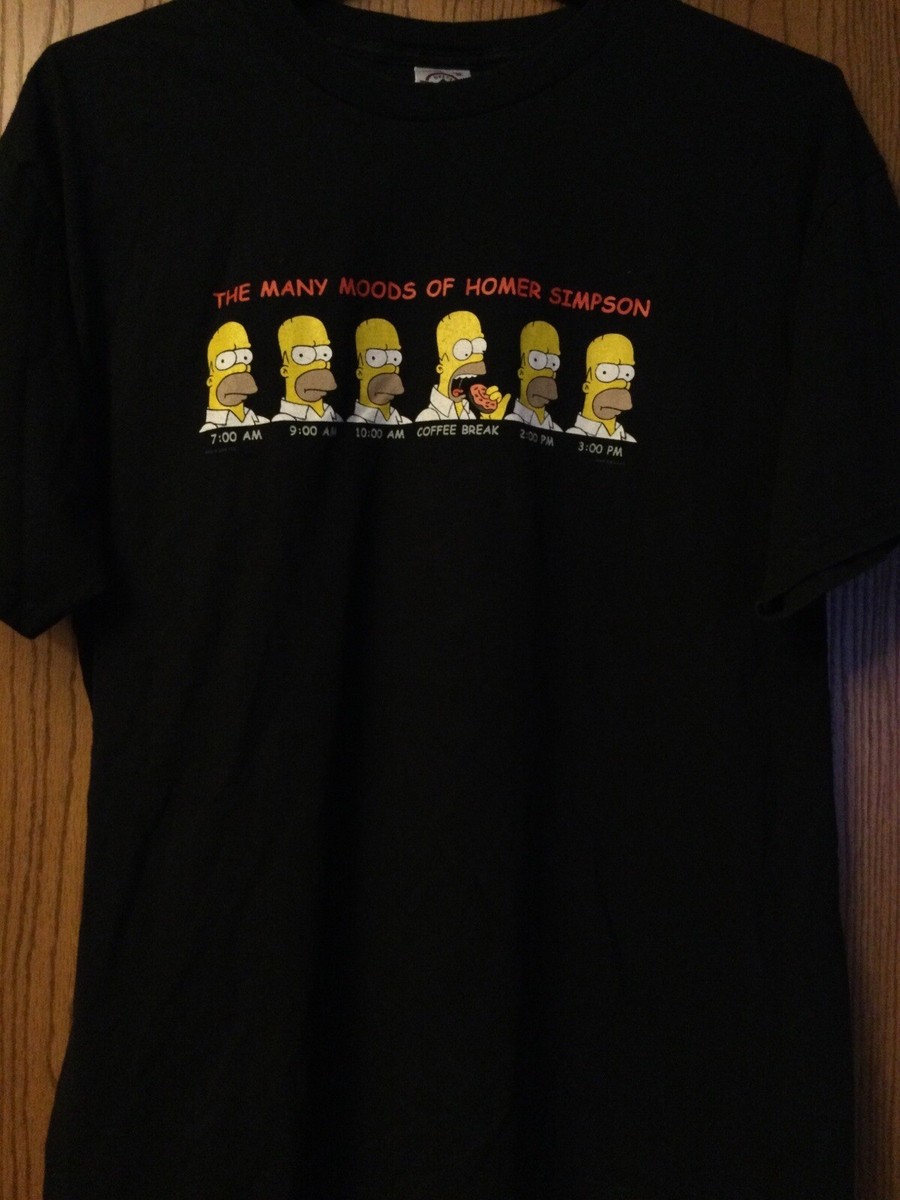 The Simpsons - “The Many Moods Of Homer Simpson - 2001 Black Shirt 