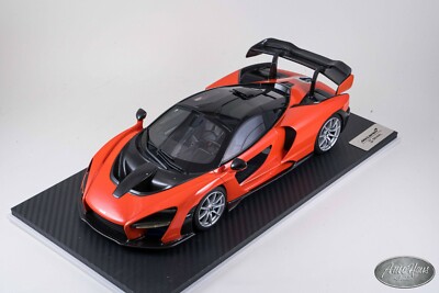 1/18 TSM Top Speed TrueScale McLaren Senna Orange Dealer Edition