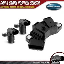 2x Camshaft & 1x Crankshaft Position Sensor for Honda Accord Odyssey Acura SOHC
