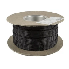 FLX14BLK 1/4in Expandable Sleeving Black - 200ft