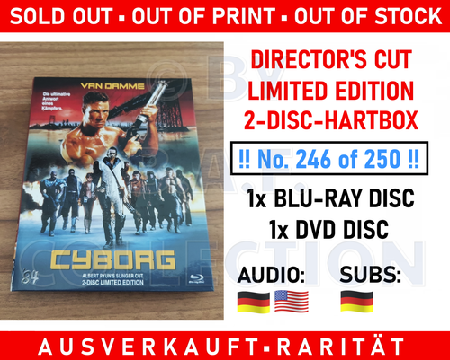 JCVD Van Damme CYBORG SLINGER Director’s Cut 2-Disc Limited Hartbox 246/250 OOP - 第 1/6 張圖片