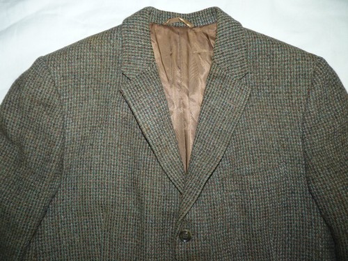 Traje Chaqueta Blazer Vintage Harris Tweed Talla 40 DAKS McLaren Verde/Marrón - Imagen 3 de 11
