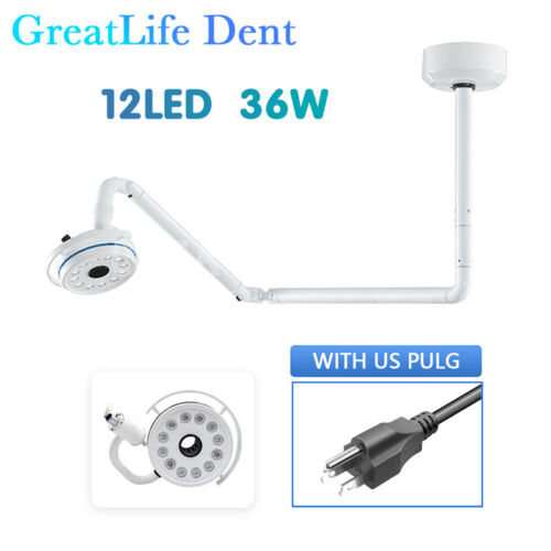 36W Shadowless Exam Lamp Ceiling Wall 12LED Surgical Medical Light FDA GreatLife - Picture 24 of 27