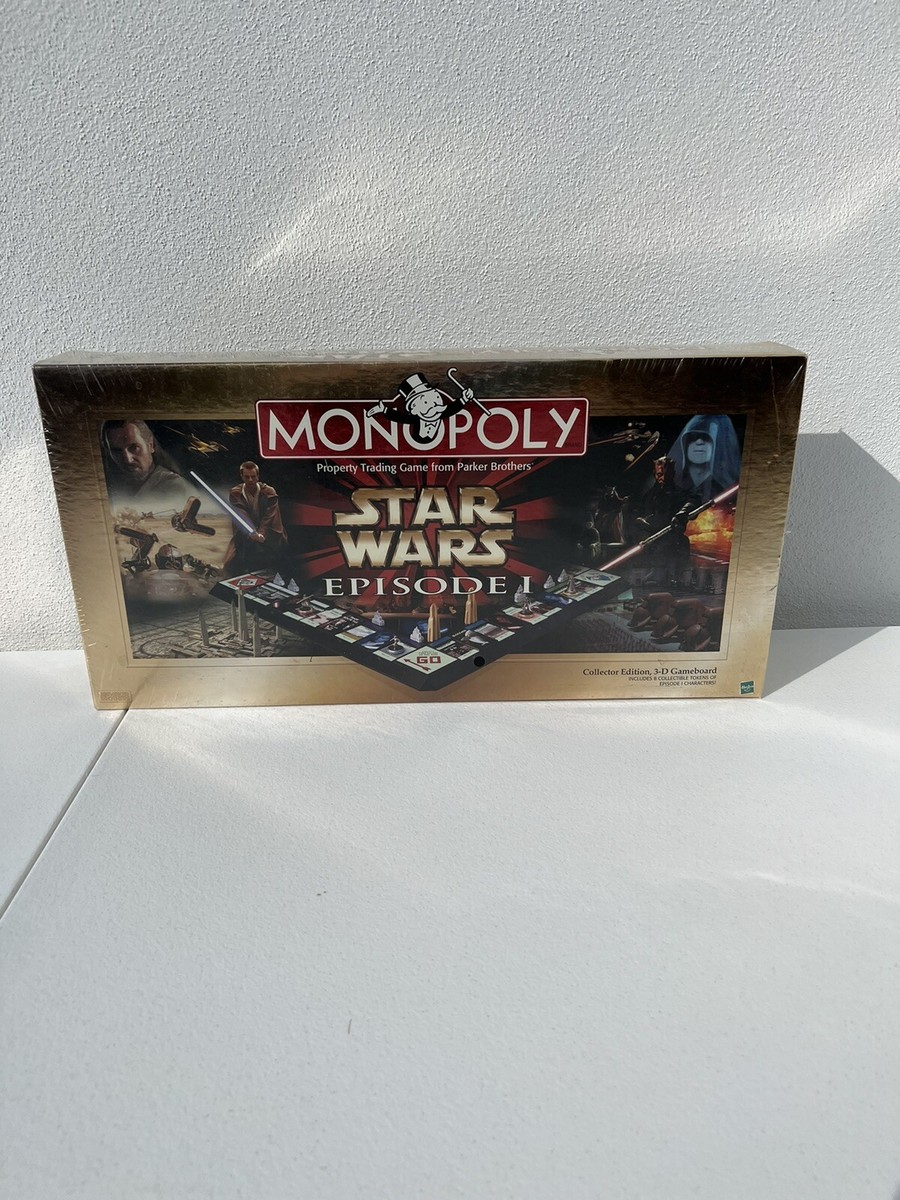1999 Star Wars Episode 1 Monopoly Game Collector Edition 3d