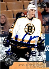 Steve Staios Signed Auto 1996-97 The Leaf Set Rookie Card Boston Bruins