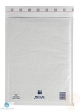 200 H5 H/5 wei&szlig; 270x360 mm gepolsterte Luftpolsterfolie Mail Lite Posttasche Umschlag NEU