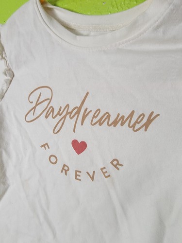 Daydreamer Forever Saying Girls Shirt Garanimals Long Sleeve Size 5T - Picture 3 of 5
