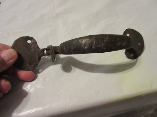 Vintage Antique Iron Thumb Latch Door Handle Farmhouse Rustic 8" - Picture 9 of 16