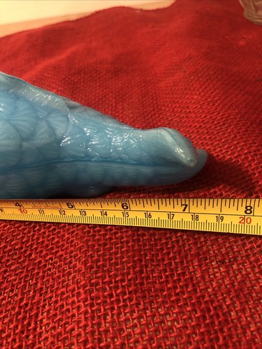 Vallerysthal 🐟pesce rara ciotola burro fine 800’ in vetro azzurro - Foto 6 di 15