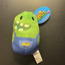 NWT HTF 2020 Cats Vs Pickles 4" Cuke #180 Blue Wave Soft Beanbag Plush Toy