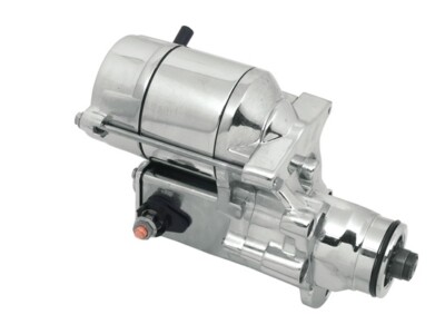 Mid USA 17093 V-Factor Chrome High Torque Starter Motor 06-17