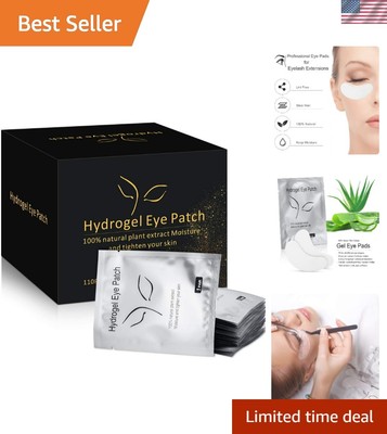 100 Pairs , Eyelash Extension 100% Natural Hydrogel Patch Lash Gel Pad for Ex...