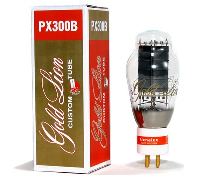 2) Factory Platinum Matched Gold Lion PX300B 300B Triode tubes ...