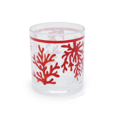 Set 6 Bicchieri Acqua in Vetro 340 ml Villa d'Este Home Tivoli Coral