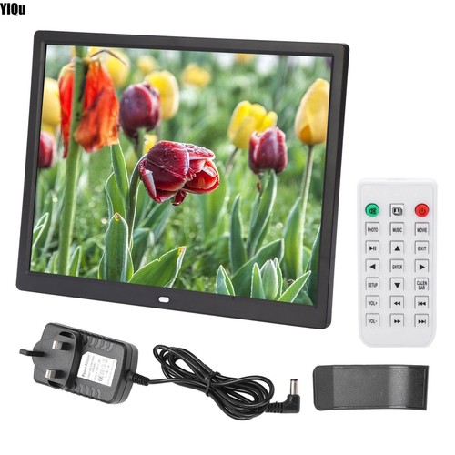  New 15" HD Digital Photo Frame 1024 x 768 Resolution Support MP3/MP4/Playback - Afbeelding 1 van 11