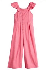 Nordstrom Kids Pink Cotton Jumpsuit Size 10/12
