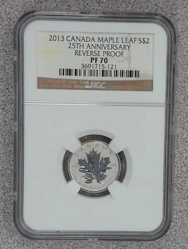 2013 Canada Maple Leaf Reverse Proof 1/10 oz. .9999 Silver NGC PF70