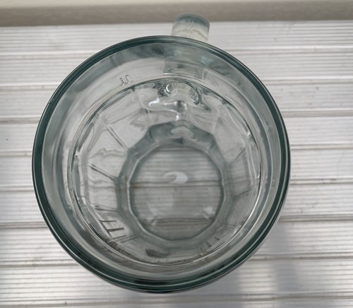 Tazza birra Stein anni '30 alta 8" vetro ceco U KALICHA Töpfer & Bratr motivo Švejk - Foto 7 di 9