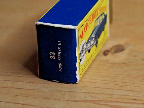 MATCHBOX SERIE 33 * FORD ZEPHYR III * CONFEZIONE ORIGINALE * LESNEY - Foto 7 di 8