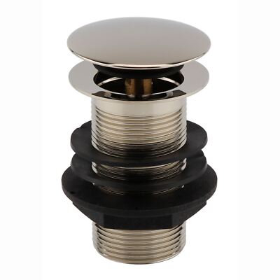Ungeschlitzter Waschtisch Ablauf Rund Pop Up Stopfen Bad Waschbecken Gold Massiv Messing ENKI W13