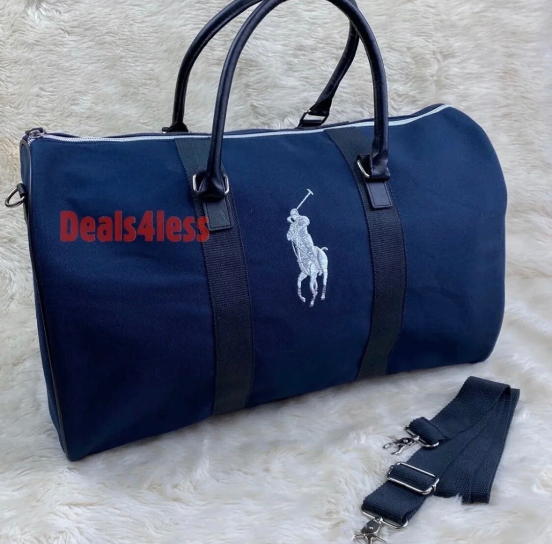 Ralph Lauren POLO Duffle Bag Gym Bag Classy Weekender Holdall