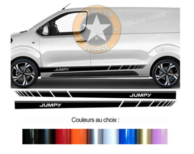 2 X UNTERE STREIFEN FÜR CITROEN JUMPY DECO VAN STICKER BD573-82