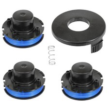 Strimmer Line 3 x Spools + Cover for Qualcast Challenge McGregor GT2317 Trimmer