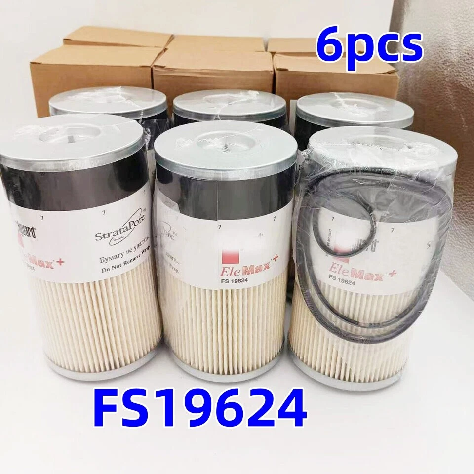 Paquete de 6 FS19624 para filtro de combustible/separador de agua Cummins ENVÍO A EE. UU. Foto 2 de 4