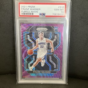 2021 Panini Prizm Franz Wagner Purple Wave Rookie RC PSA 10 #310 Magic SP