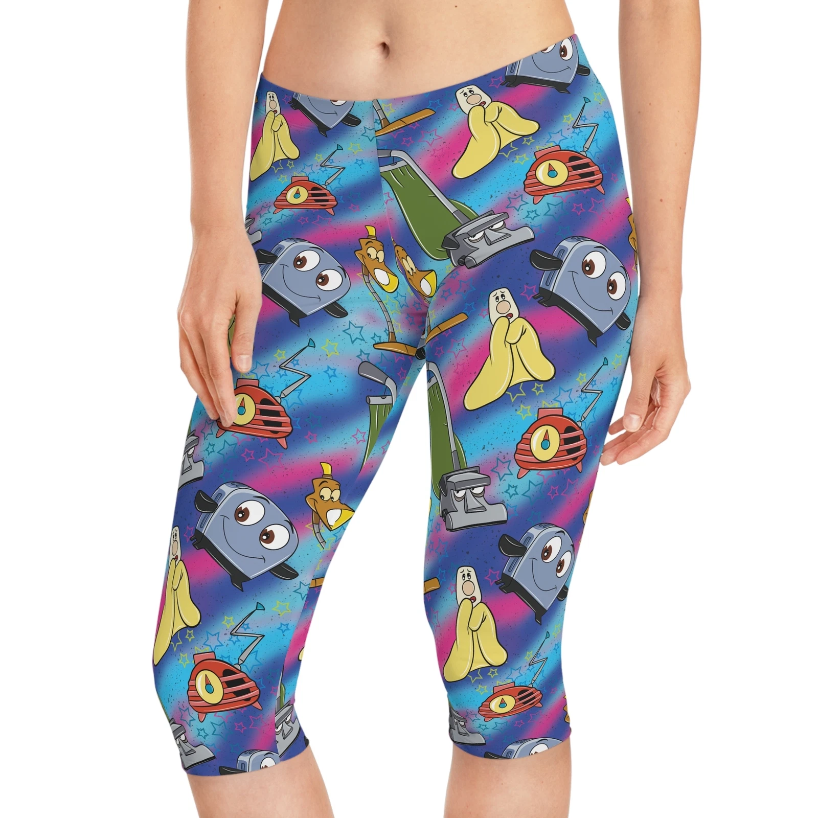 Brave Little Toaster Women's Capri Leggings, Gift for Her