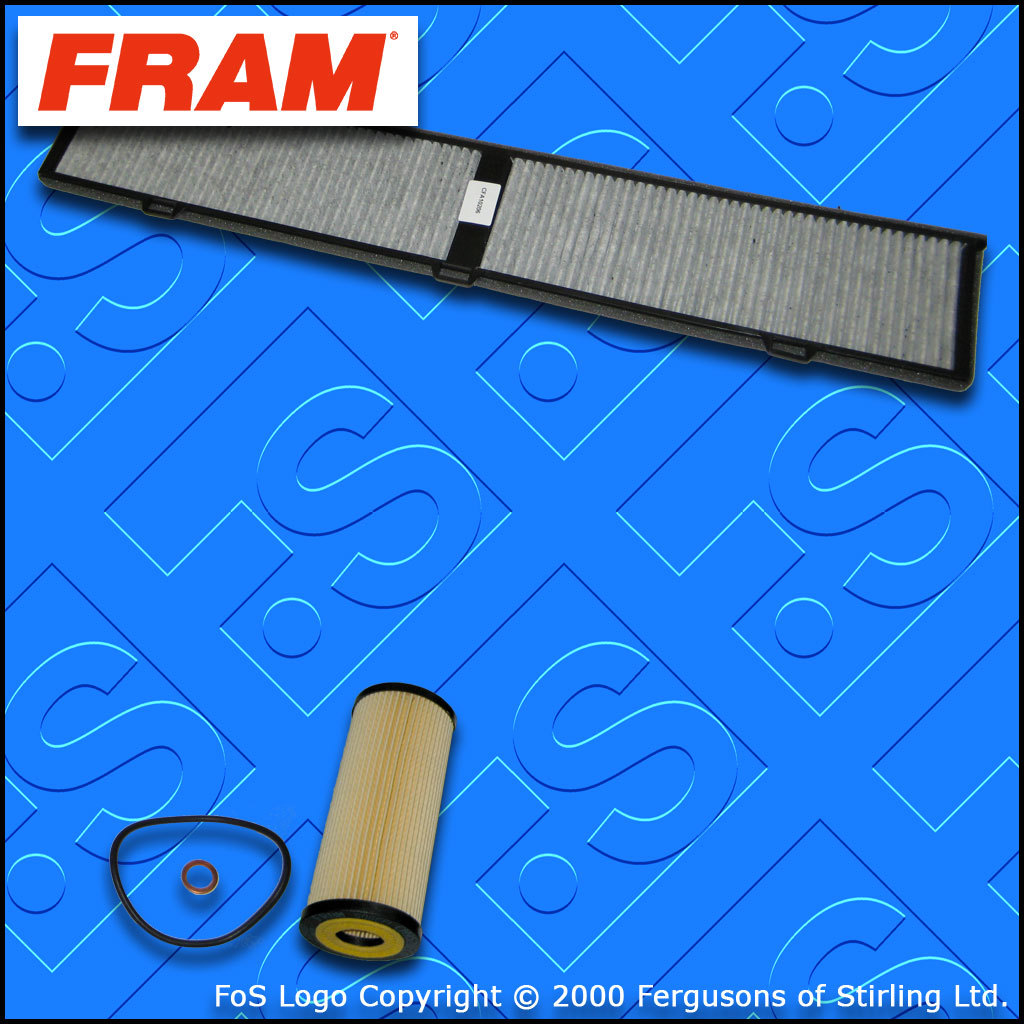 SERVICE KIT for BMW 3 SERIES 318D E90 E91 FRAM OIL CABIN FILTERS (2005-2007)