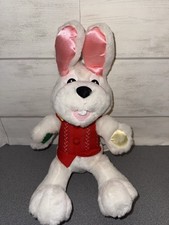 Peter Cottontail Stuffed Plush Singing Battery Operated Easter Bunny Works