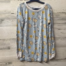 Little Sleepies Unisex Bamboo Blend Breakfast Buddies Print Pajama Top Size 7/8