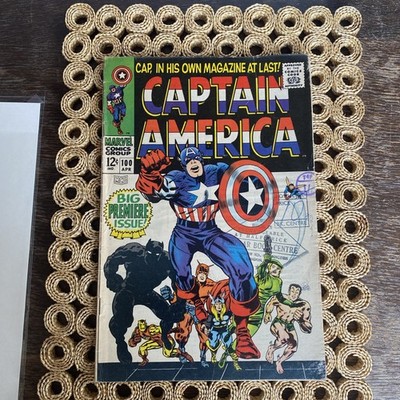 Marvel Comics CAPTAIN AMERICA # 100 Silver Age Classic Lee & Kirby 4.5-5.5
