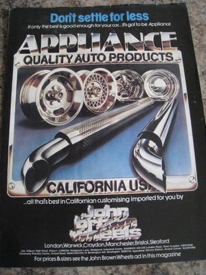 GERÄTEQUALITÄT AUTO PRODUKTE KALIFORNIEN USA JOHN BROWN WHEELADVERT A4 DATEI 55