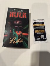 The Incredible Hulk VHS 1996 Bill Bixby Lou Ferrigno Signed COA GoodTimes Video