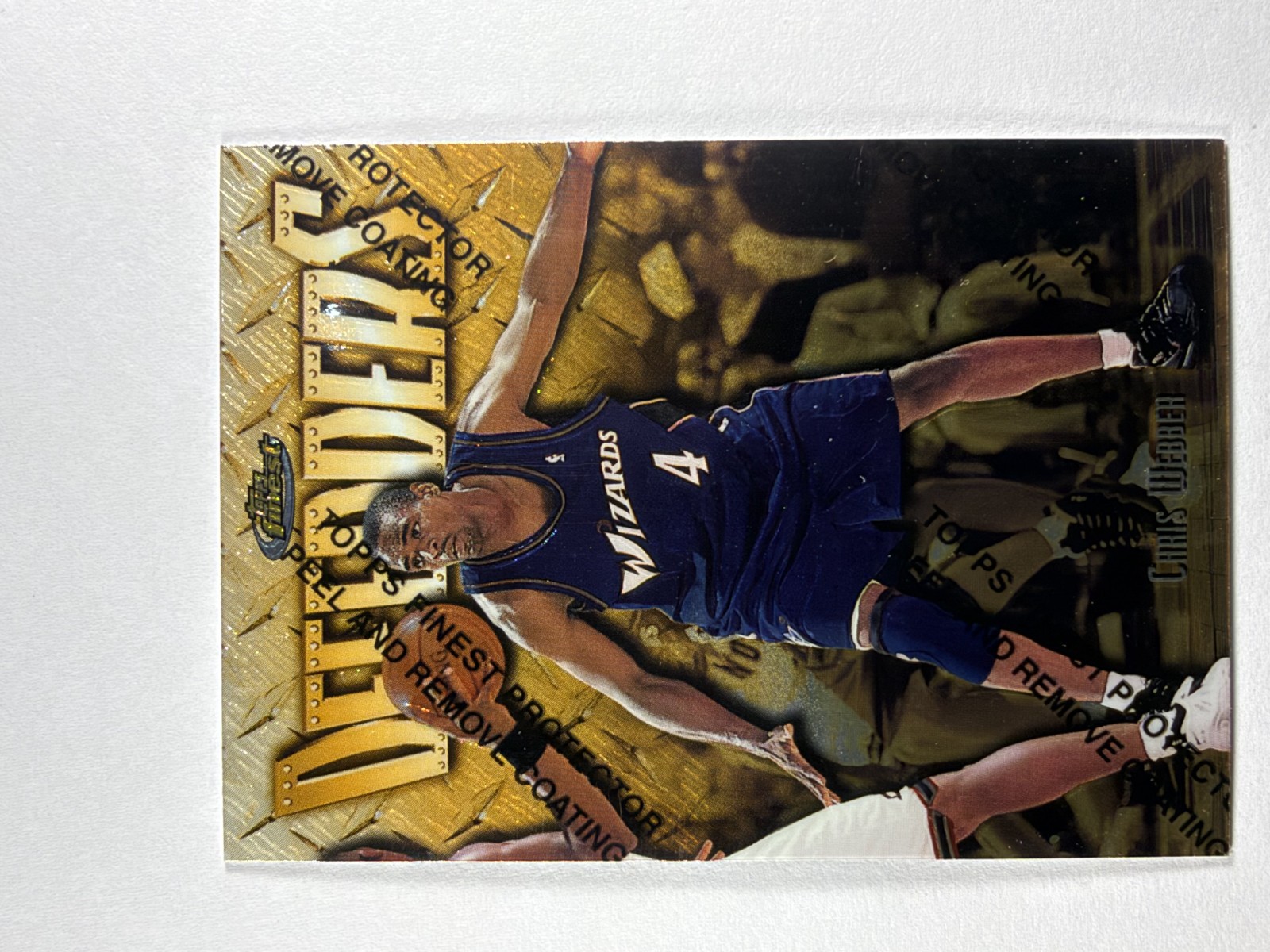 Chris Webber 1997-98 Topps Finest Rare Gold 326