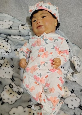 ethnic realistic hand-painted 19 inch reborn doll