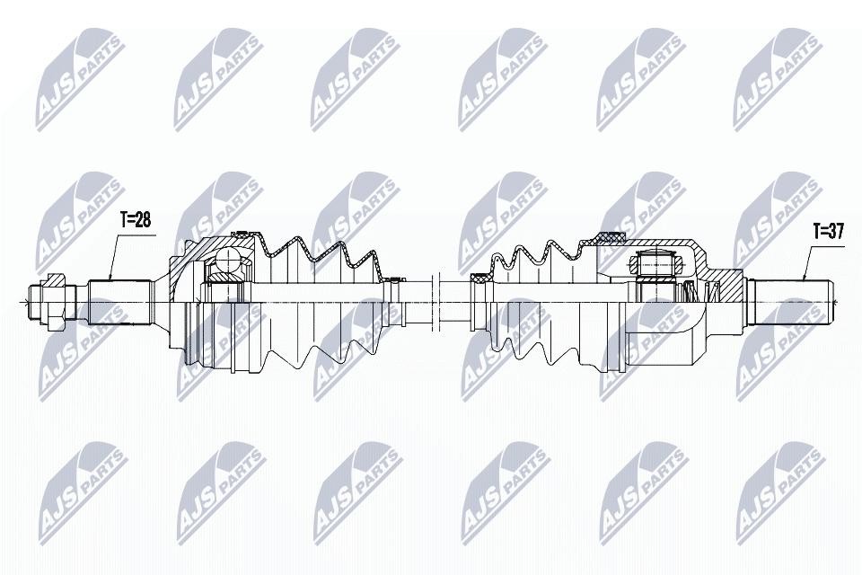 N.T.Y. NPW-PE-039.NTY Drive Shaft for CITROËN,PEUGEOT - Image 10