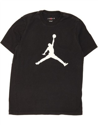 Jordan Herren Grafik T-Shirt Oberteil Medium schwarz Baumwolle CK19