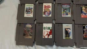 NES Games Lot Of 30 - Mario Duck Hunt Klash Ball Sports Etc View !!!