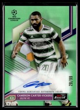 2022-23 Topps Finest UEFA Green Refractors AUTO Cameron Carter-Vickers /99