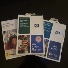 3 boxes + 3 sleeves HP Premium Plus Photo Paper 4×6 Glossy Open Boxes 