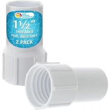 1-1/2" Pool Hose Cuff, 2 Pack - Swimming Pool Replacement Cuff for Spiral-Wou...